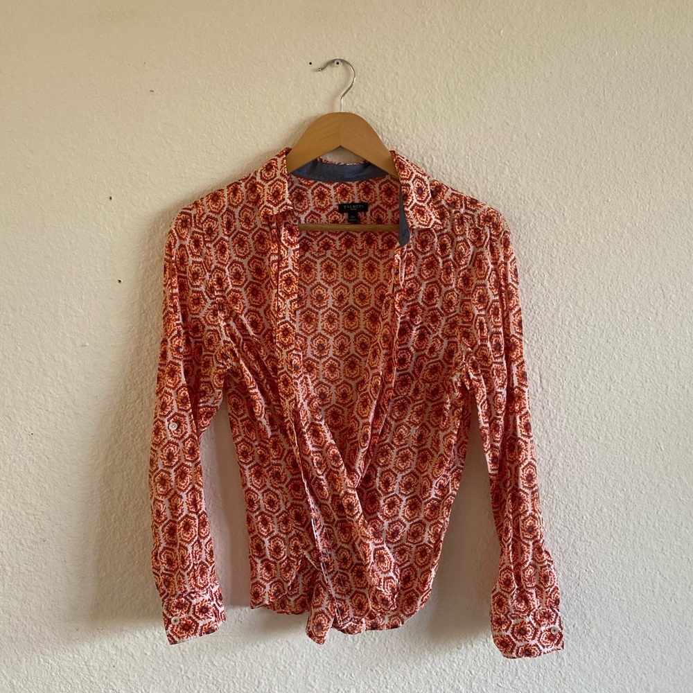 TALBOTS petites button up